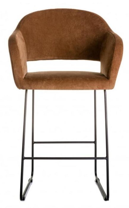 Кресло полубарное Oscar коричневого цвета