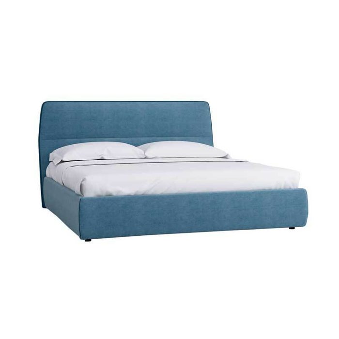 Кровать Сканди 180х200 синего цвета с подъемным механизмом