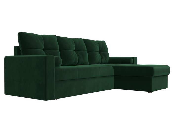 Угловой диван-кровать Верона зеленого цвета - лучшие Угловые диваны в INMYROOM
