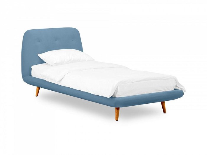Кровать Loa 90х200 голубого цвета