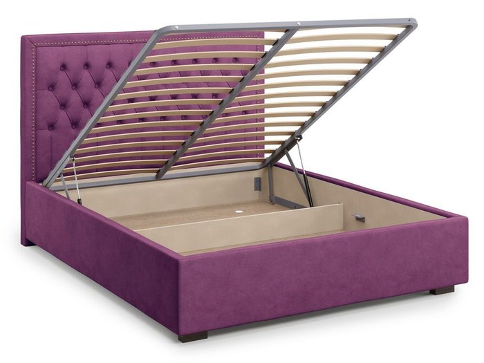 Кровать с подъемным механизмом Orto 180х200 фиолетового цвета