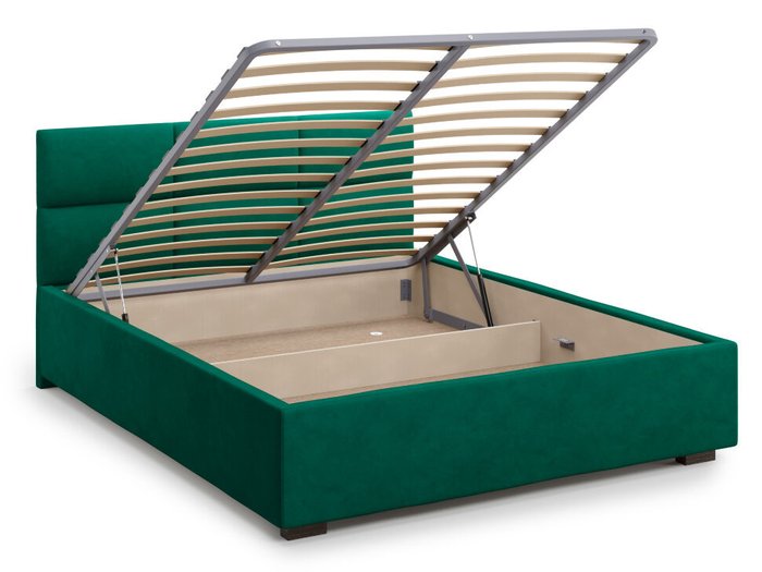 Кровать Bolsena 180х200 зеленого цвета с подъемным механизмом