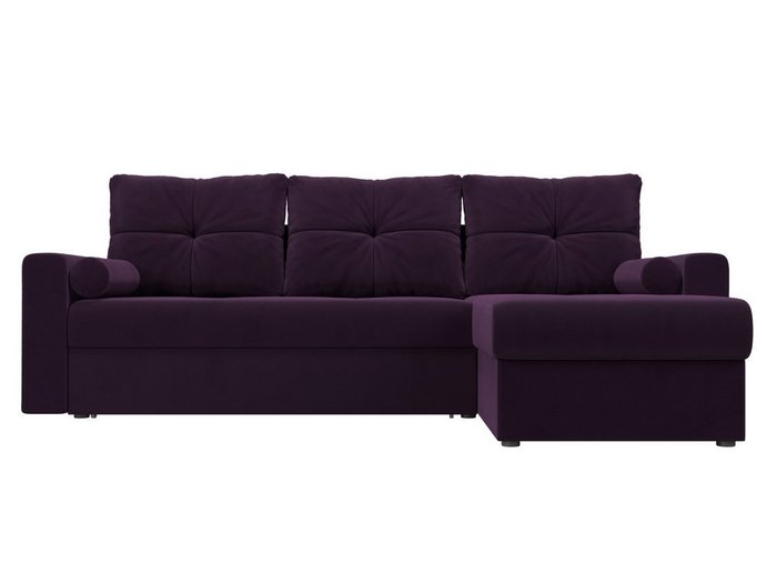 Угловой диван-кровать Верона фиолетового цвета - купить Угловые диваны по цене 36990.0
