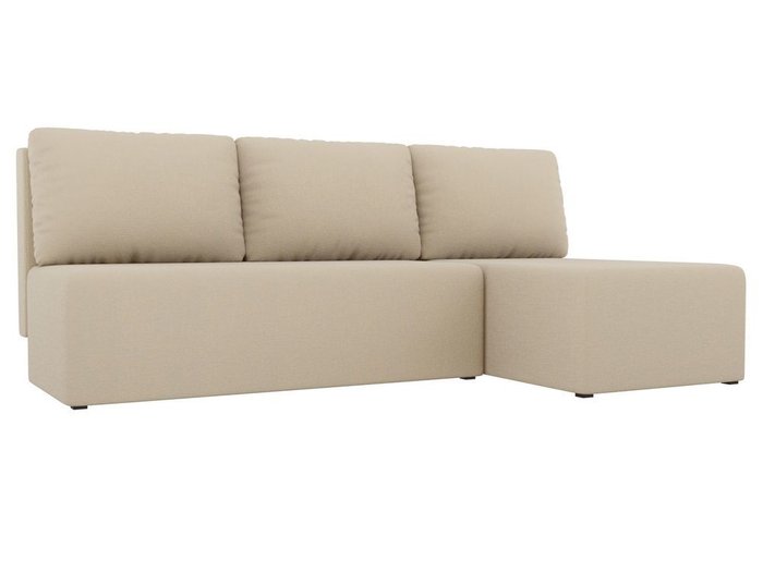 Угловой диван-кровать Поло бежевого цвета