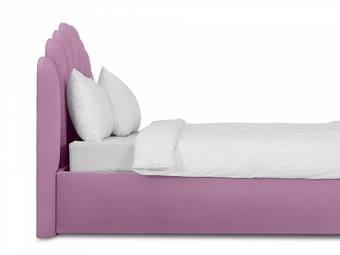 Кровать Queen Sharlotta 160х200 лилового цвета с подъемным механизмом
