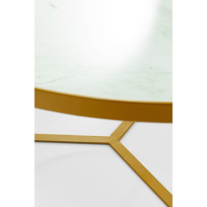 Столик приставной Marble с белой столешницей