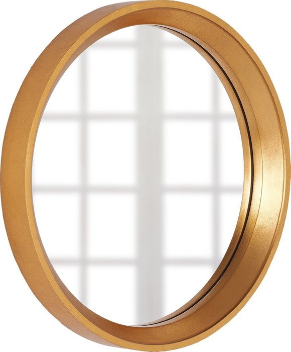 Настенное зеркало Арадео в раме золотого цвета