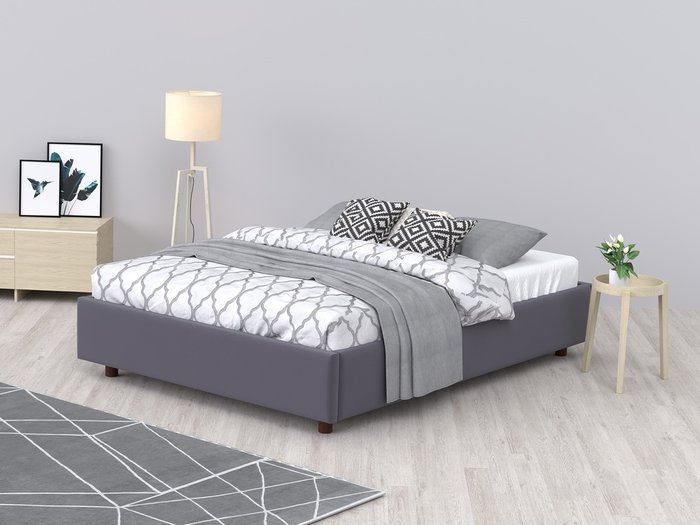 Кровать SleepBox 120x200 темно-серого цвета