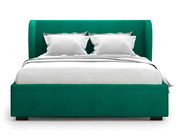 Кровать Tenno 160х200 зеленого цвета с подъемным механизмом 