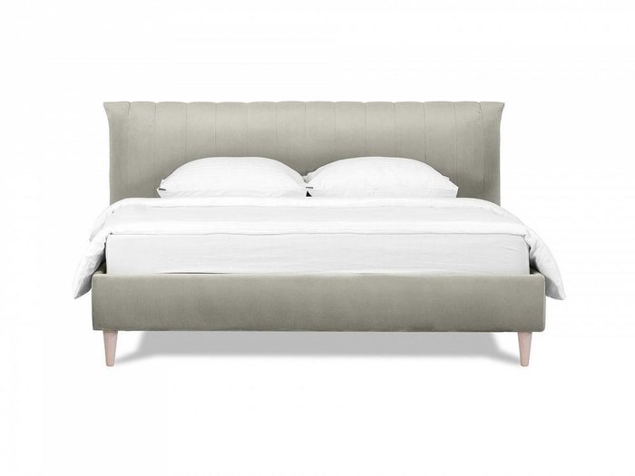 Кровать Queen Anastasia L 160х200 светло-серого цвета