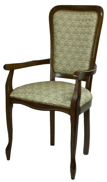 Стул-кресло деревянный Дезире коричневого цвета