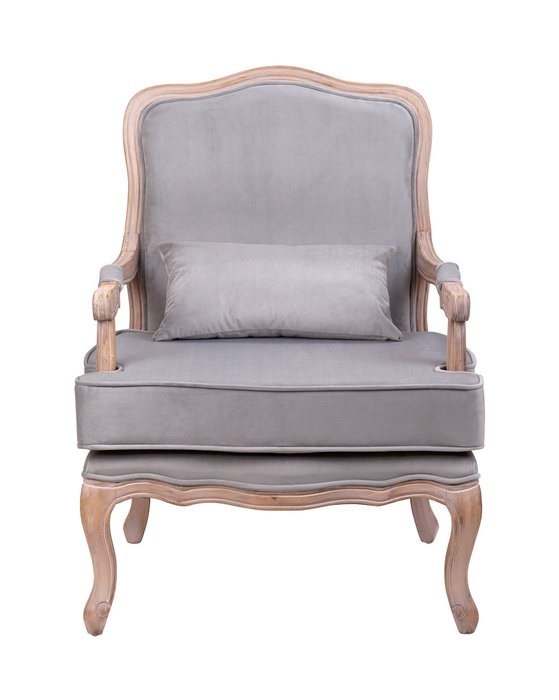 Кресло Nitro grey velvet серого цвета - купить Интерьерные кресла по цене 45080.0