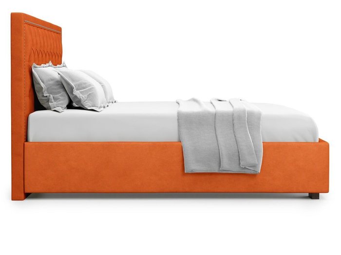 Кровать с подъемным механизмом Orto 160х200 оранжевого цвета