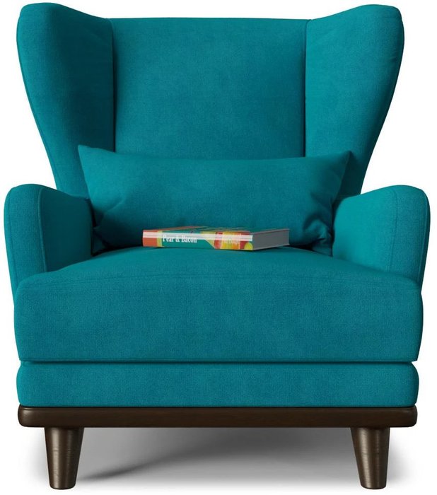 Кресло Роберт дизайн 2 синего цвета - лучшие Интерьерные кресла в INMYROOM
