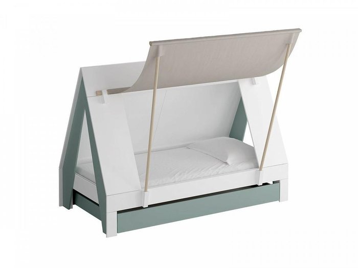 Кровать Campi с бирюзовыми вставками