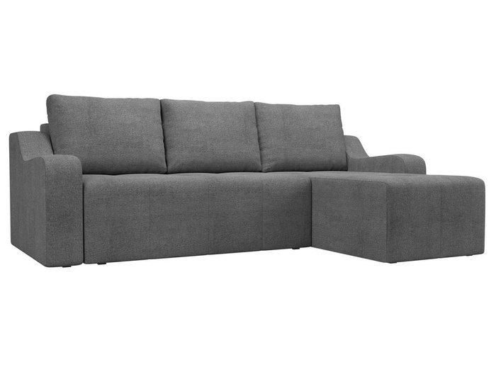 Угловой диван-кровать Элида серого цвета