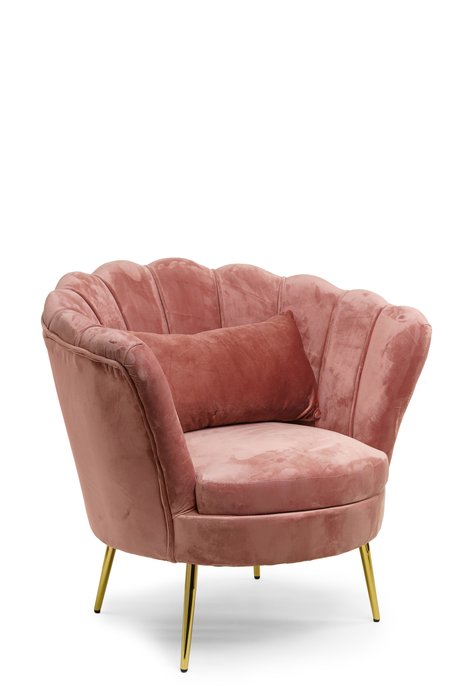 Кресло Lotus розового цвета