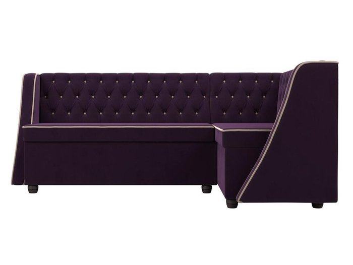 Кухонный угловой диван Лофт фиолетового цвета