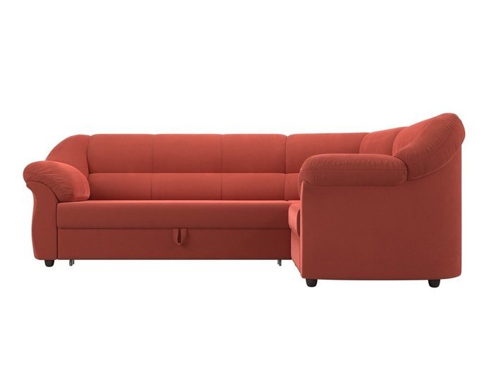 Угловой диван-кровать Карнелла кораллового цвета