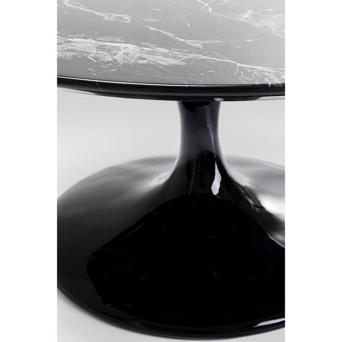 Столик кофейный Marble черного цвета