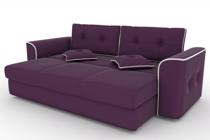 Прямой диван-кровать Narvik фиолетового цвета
