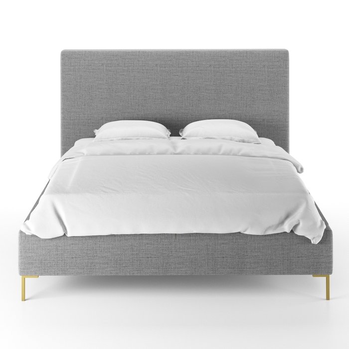 Кровать Kona светло-серого цвета 180х200