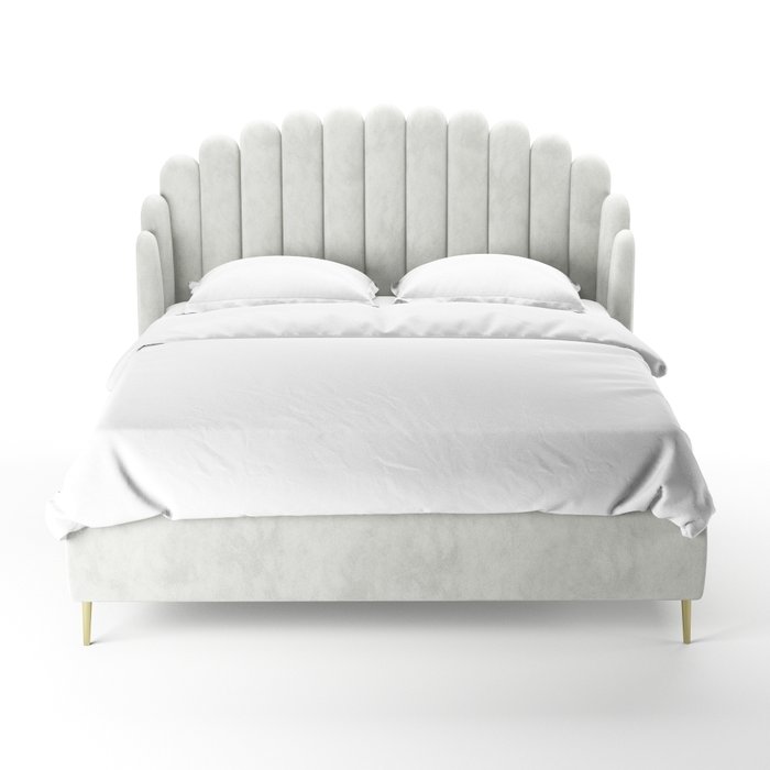 Кровать Amira 180х200 серого цвета