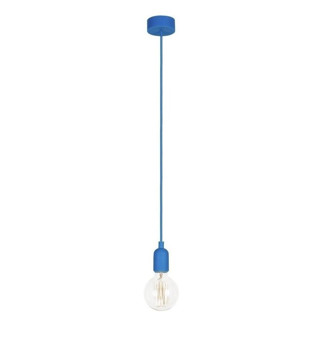 Подвесной светильник Silicone синего цвета