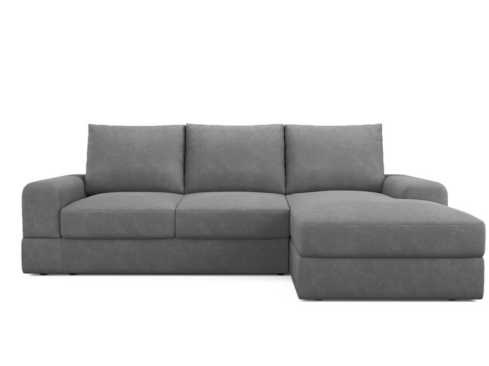 Угловой диван-кровать Elke серого цвета 