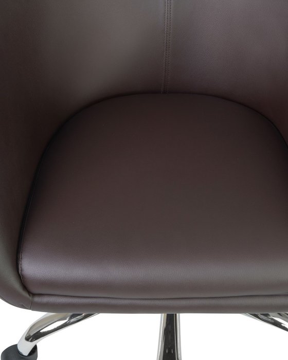 Офисное кресло для персонала Bobby коричневого цвета