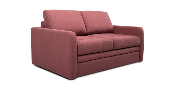 Прямой диван-кровать Бруно красного цвета 
