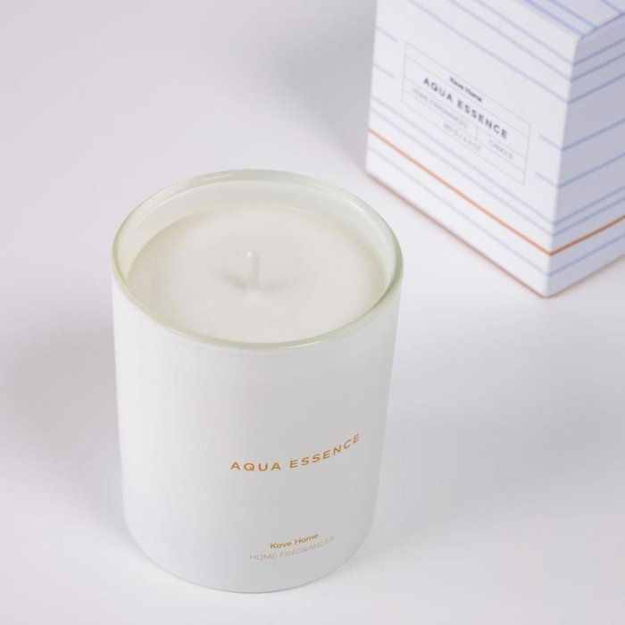 Ароматическая свеча Aqua Essence белого цвета