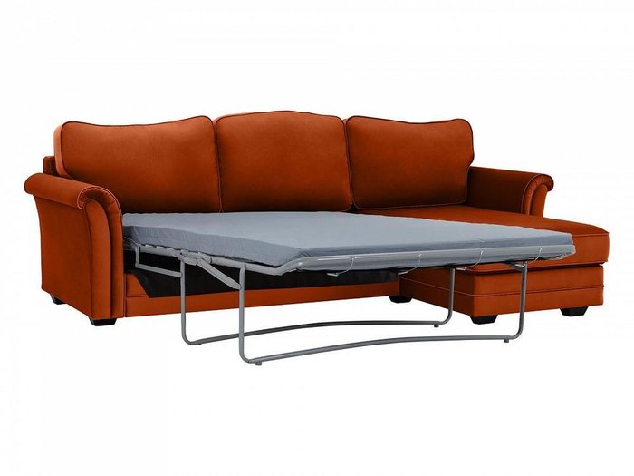Угловой диван-кровать Sydney терракотового цвета
