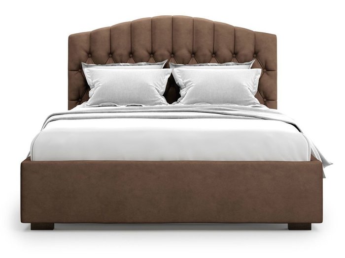 Кровать с подъемным механизмом Lugano 180х200 коричневого цвета