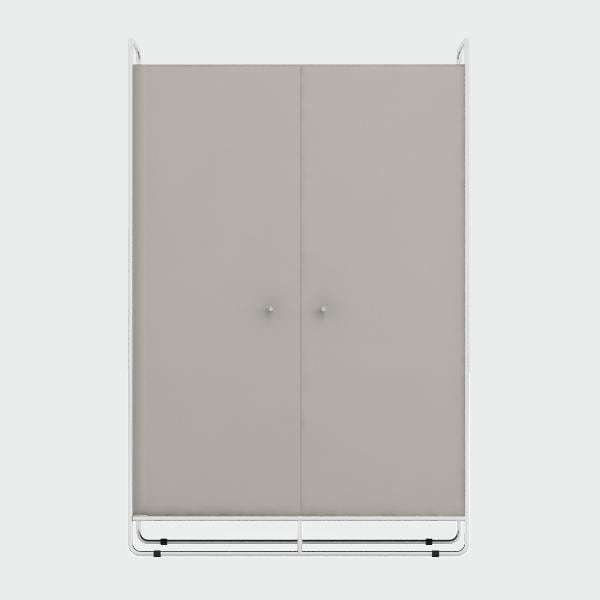 Большой шкаф Bauhaus серого цвета