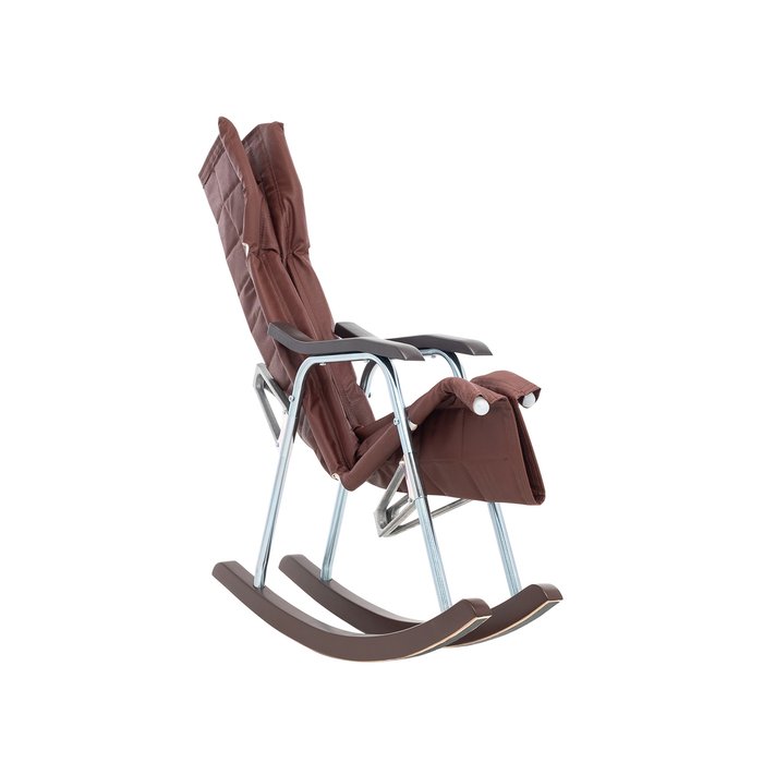 Кресло-качалка складная Белтех коричневого цвета