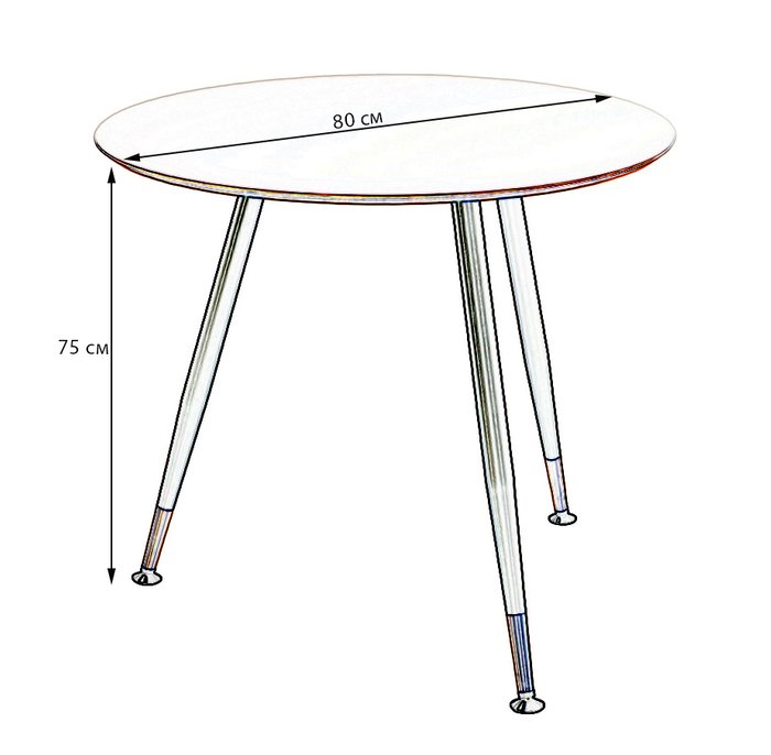 Обеденный стол Месси brushed silver - купить Обеденные столы по цене 12375.0
