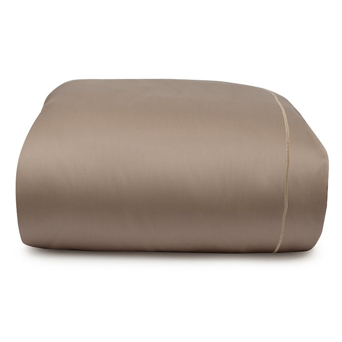Комплект постельного белья без простыни из египетского хлопка Essential 220х200 бежевого цвета