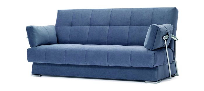 В продаже 🚩 Раскладной диван с подлокотниками Delux GALAXY синего цвета ...
