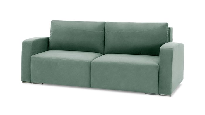 Прямой диван-кровать Окленд Лайт темно-мятного цвета - купить Прямые диваны по цене 45200.0