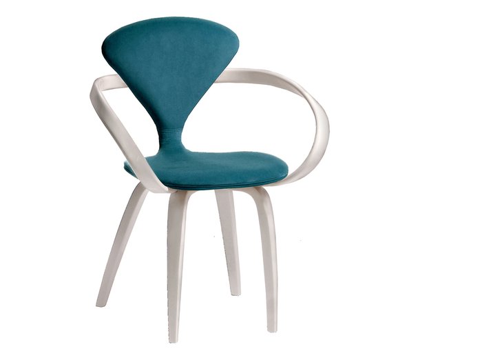 Обеденный стул Apriori N с обивкой из велюра бирюзового цвета