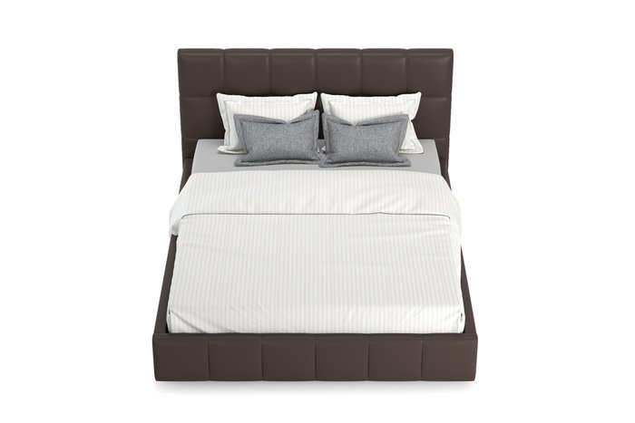 Кровать Хлоя 160х200 с подъемным механизмом  и дном темно-коричневого цвета  