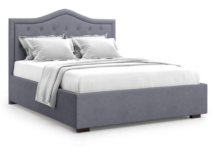 Кровать Tibr без подъемного механизма 180х200 серого цвета