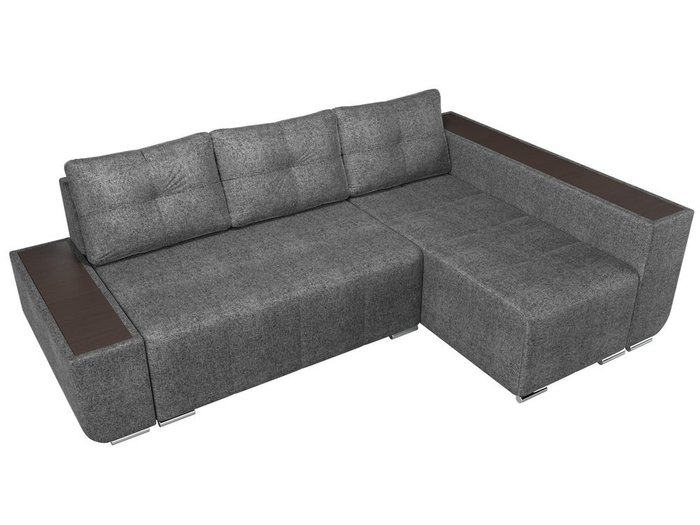 Угловой диван-кровать Амадэус люкс серого цвета