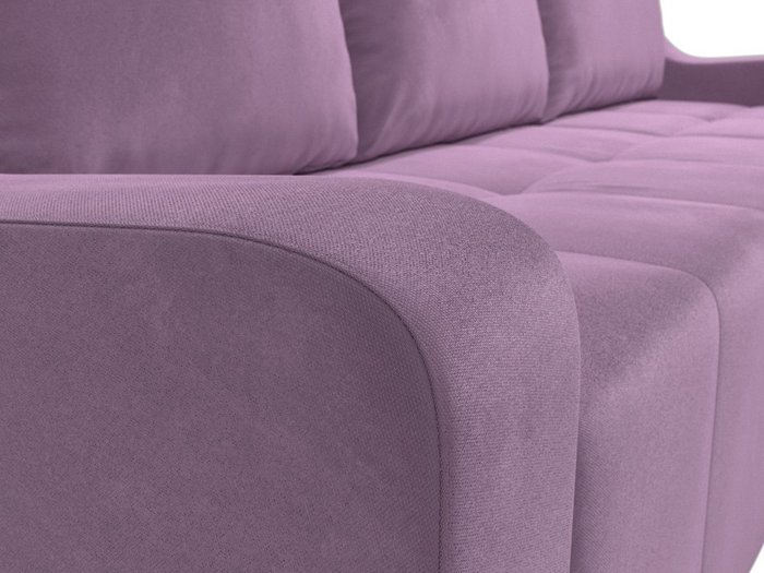 Угловой диван-кровать Элида сиреневого цвета