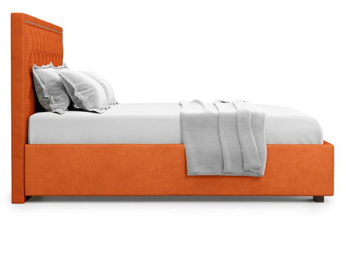Кровать Orto без подъемного механизма 140х200 оранжевого цвета