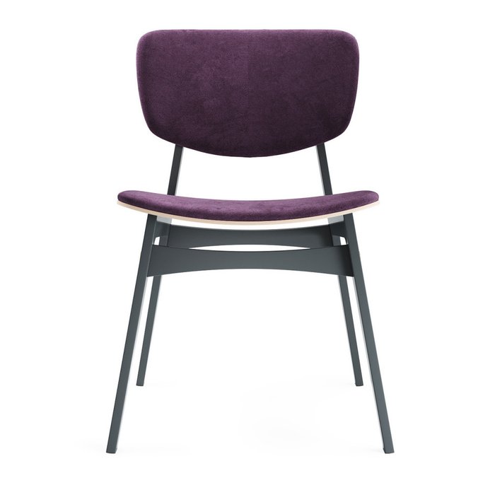Мягкий стул Sid с фиолетовой обивкой