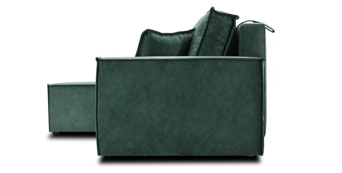 Диван-кровать угловой Фабио зеленого цвета
