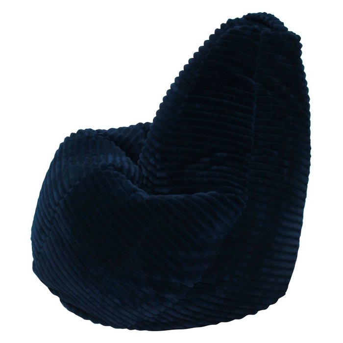 Кресло-мешок Груша Cozy Home L темно-синего цвета