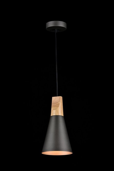 Подвесной светильник Bicones с плафоном серого цвета